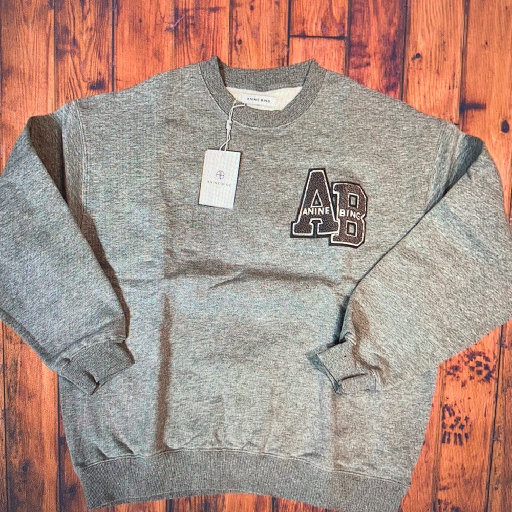 Anine Bing Gray sweatshirt size medium